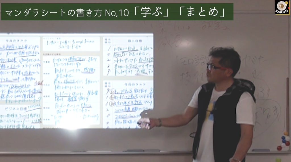 【動画】マンダラシートの書き方 No.10「学び」「まとめ」
